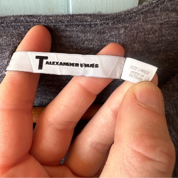 Alexander Wang Charcoal Long-Sleeve Dress - Picture 8 of 8